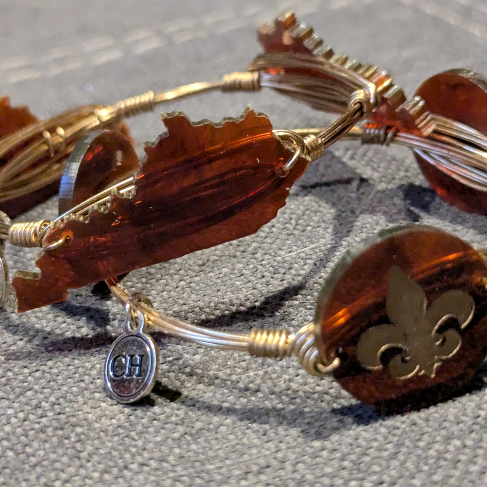 Two Piece Kentucky Derby Bracelet Set